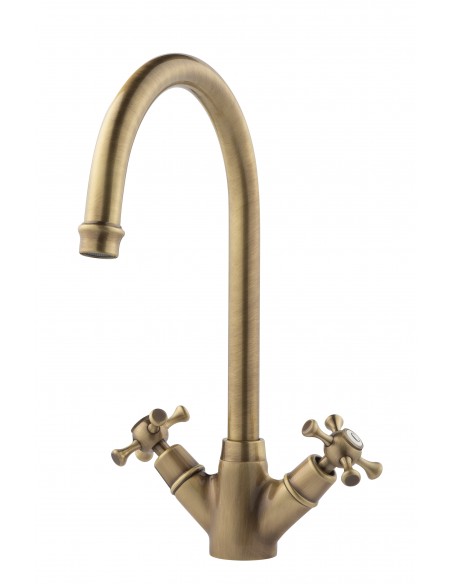 Clearwater Cottage Bronze Crosshead Kitchen Tap WRAS Low Pressure 0.2 COTB