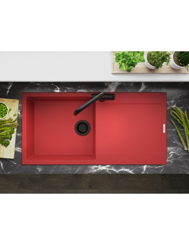 Clearwater 90mm Waste Plug Kitchen Sink Basket Strainer Matt Black W90MB OR W90OMB + Overflow