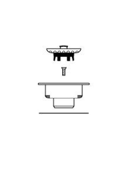 60mm Waste Plug Gold Basket Strainer Kitchen Sink Outlet 70mm Flange W60G