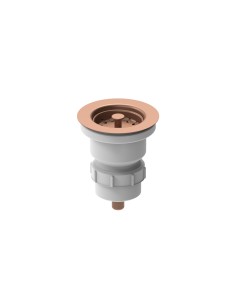 60mm Regency Copper Strainer Waste Kitchen Sink Plug 85mm Flange WRPRC 2