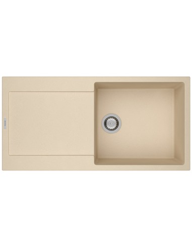 Clearwater Carina D100L Moonstone Quarsil Granite Kitchen Sink & Waste CARD100LMS