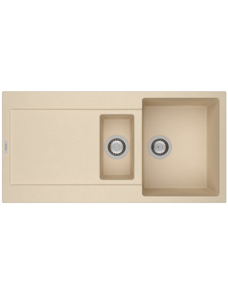 Clearwater Carina D150 Moonstone Quarsil Granite Kitchen Sink & Waste CARD150MS