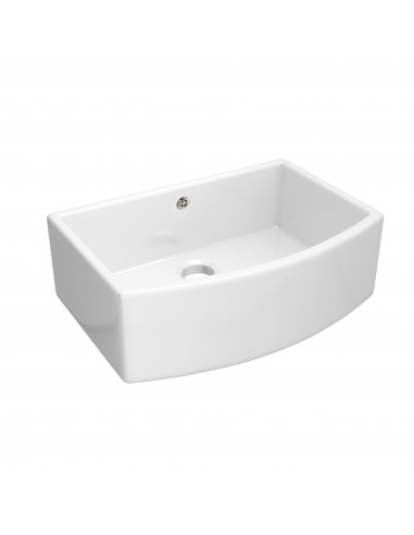 Shaws Waterside Kitchen Sink 60cm Curved Apron Front Ceramic Belfast SCWT595