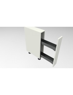 150mm Kessebohmer Narrow Storage Kitchen Base Pull Out Anthracite Pure K2APBP150A 2