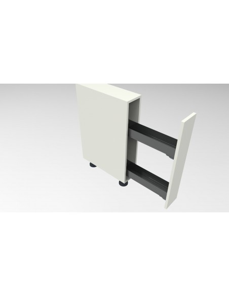 150mm Kessebohmer Narrow Storage Kitchen Base Pull Out Anthracite Pure K2APBP150A