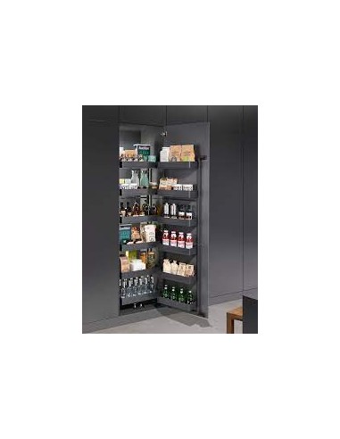 600mm Tandem Kitchen Larder Kessebohmer Pure Six Tier 1700 Anthracite KAPTLF600
