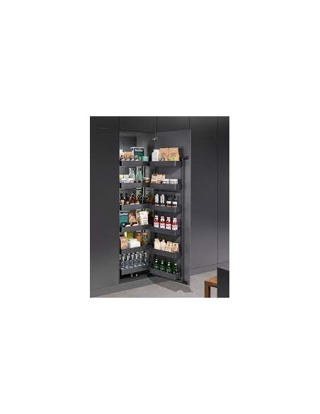 600mm Tandem Kitchen Larder Kessebohmer Pure Six Tier 1700 Anthracite KAPTLF600