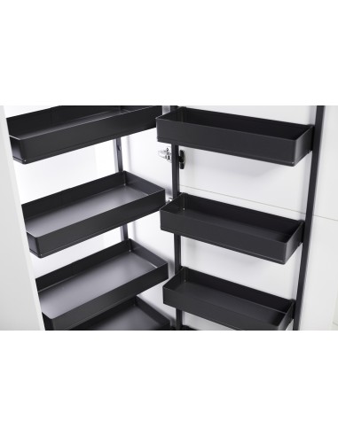 600mm Tandem Kitchen Larder Kessebohmer Pure Six Tier 1700 Anthracite KAPTLF600