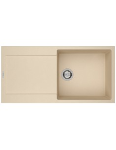 Clearwater Tivoli D100L Moonstone Granite Quarsil Kitchen Sink & Waste TIVD100LMS 2