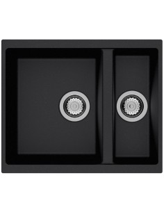 Clearwater Siena N150 Onyx Granite Kitchen Sink Waste & Plumbing SIEN150ON 2