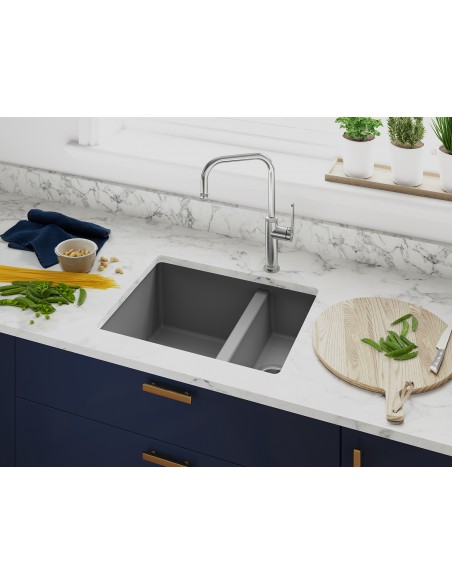 Clearwater Siena Granite Croma Grey Kitchen Sink 1.5 Waste & Plumbing SIEN150CR
