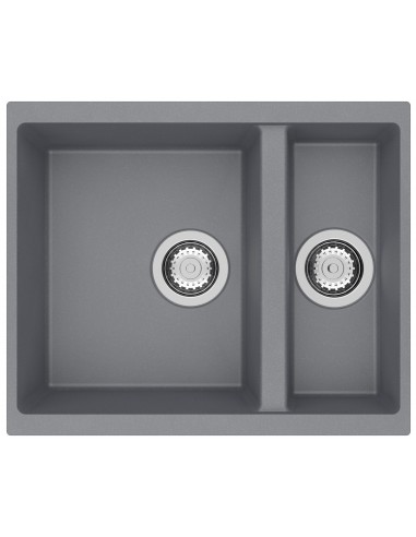 Clearwater Siena Granite Croma Grey Kitchen Sink 1.5 Waste & Plumbing SIEN150CR
