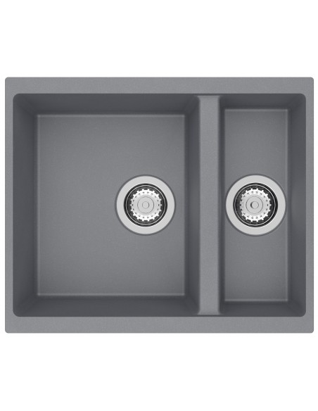 Clearwater Siena Granite Croma Grey Kitchen Sink 1.5 Waste & Plumbing SIEN150CR