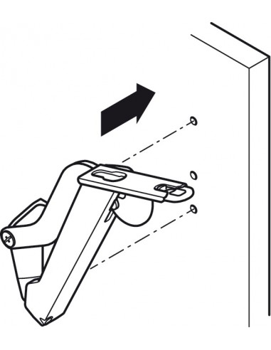 FREE Space 1.11 Lift Up Flap Hinge Set, White...