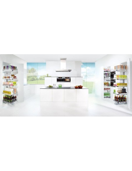 300mm Kessebohmer Convoy Chrome Glass Tall Kitchen Larder KCONVOY300