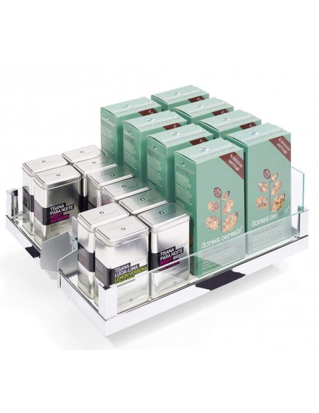 300mm Kessebohmer Convoy Chrome Glass Tall Kitchen Larder KCONVOY300
