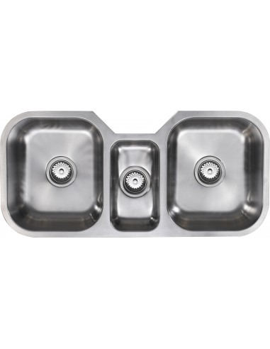 ETROTRIO 960/450U Kitchen Sink 3.0 Undermount 1.2mm Stainless 1810 ET/9645/U/MS/102