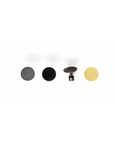Scope Brushed Brass Door Knob Handle, 35mm Pair