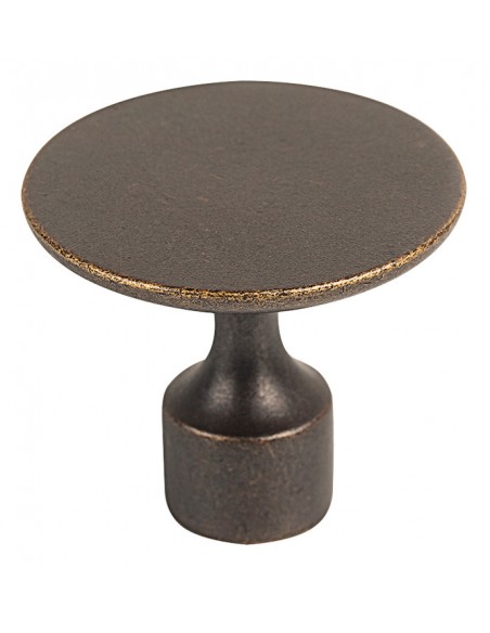 Antique brass round door knob 35mm