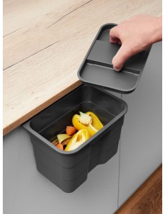 Ninka BioBin Food Caddy Kitchen Door Fix 4.2L Lid Grey 50247996 2