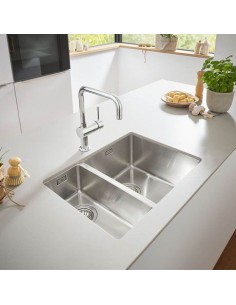 Grohe K700 Kitchen Sink 595 x 450mm 1.5 Inset / Under Stainless Steel  31576SD1