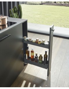 Peka 150mm Base Pull-Out Pinello Spice Jar Blum Softclosing Runners