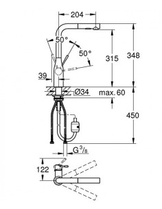 4005176427435 Brushed Cool Sunrise, Pull out spray tap, Five year Grohe warranty 2
