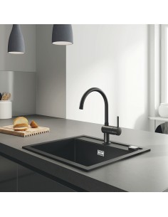 Grohe Vento Black Kitchen Tap 32917 Single Lever 2