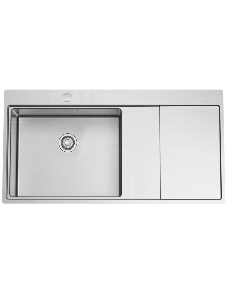 Clearwater Xeron 105 Kitchen Sink Square 1.0 Bowl 1.2 Stainless Steel ML1F243A2