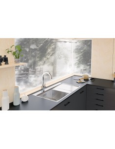 Clearwater Xeron 86 Kitchen Sink Square 1.0 Compact 1.2mm Stainless Steel 2