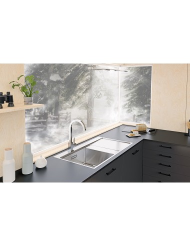 Clearwater Xeron 86 Kitchen Sink Square 1.0 Compact 1.2mm Stainless Steel
