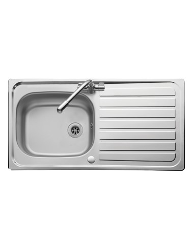 Clearwater Shallow Kitchen Sink Stainless Steel DDA Compliant 1.0 Bowl PH940/WCWO