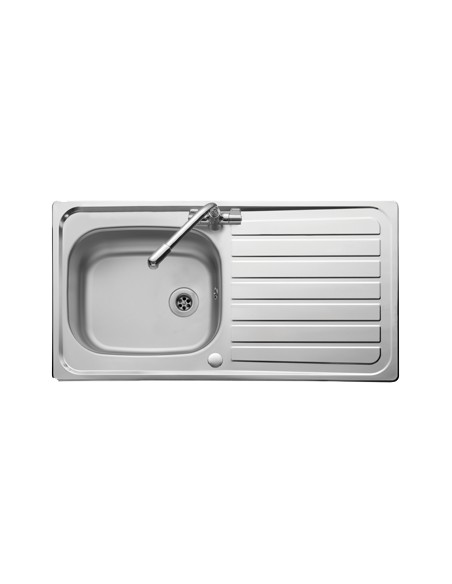 Clearwater Shallow Kitchen Sink Stainless Steel DDA Compliant 1.0 Bowl PH940/WCWO