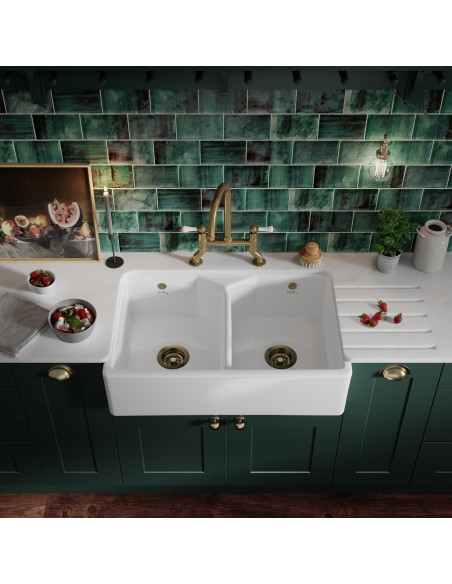 Thomas Denby Tudor Butler 800mm Kitchen Sink 2.0 Apron Front Ceramic TTU800