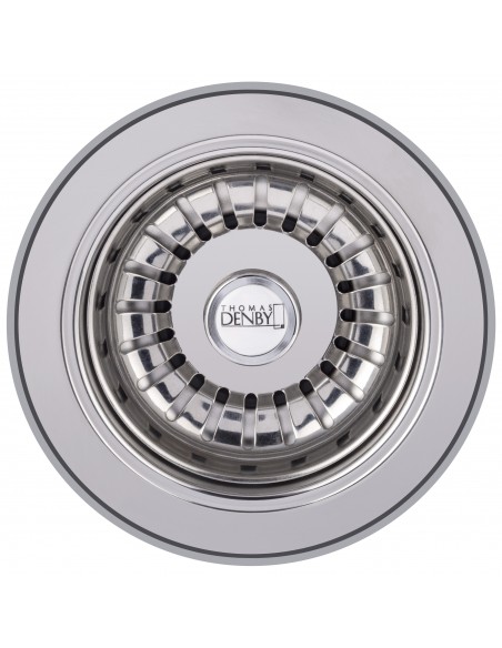 90mm Thomas Denby Waste Plug Kit Kitchen Sink Basket Strainer 1.0 TD1WC