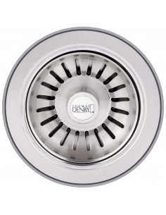 90mm Thomas Denby Waste Kit Brushed Steel Sink Strainer 1.0 / 1.5 TD1WBS TD2WBS 2