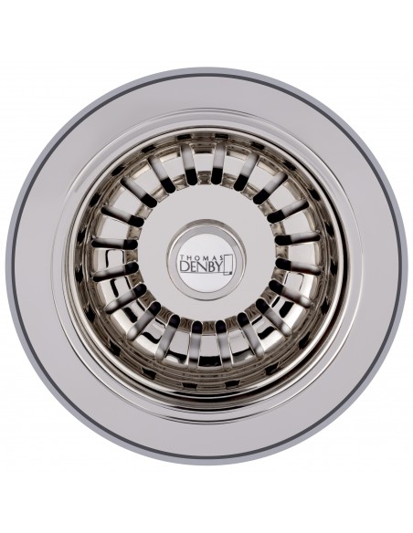 90mm Thomas Denby Waste Nickel Basket Strainer Kit 1.0/2.0 Bowl TD1WNI