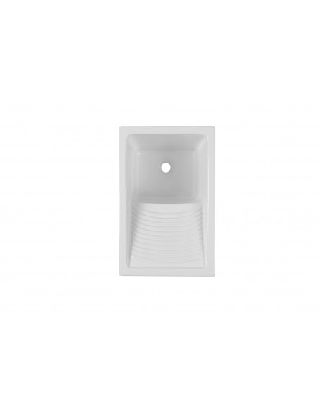 Thomas Denby Laundry Sink Kitchen Ceramic White FREE Clicker Waste CLS