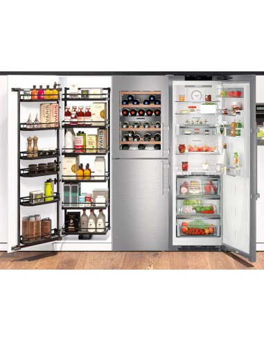 500mm Tandem Larder Kessebohmer Tall Kitchen 1700mm Anthracite Style KSATLF500A
