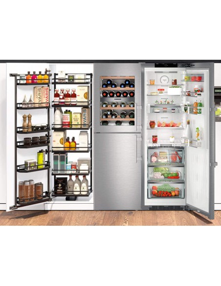 500mm Tandem Larder Kessebohmer Tall Kitchen 1700mm Anthracite Style KSATLF500A