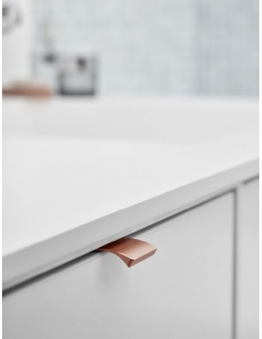 Furnipart Edge straight Door handles, 419720040-87 Brushed Rose Gold