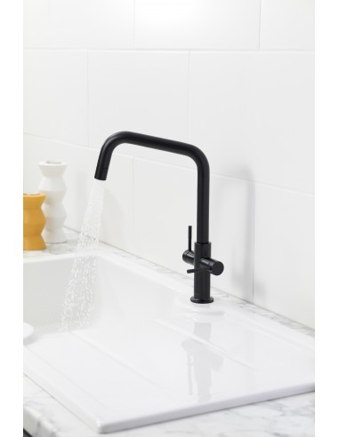 Clearwater Topaz Kitchen Tap U Spout Matt Black...