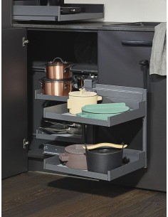 Peka Magic Corner Comfort LIRO 500mm Anthracite
