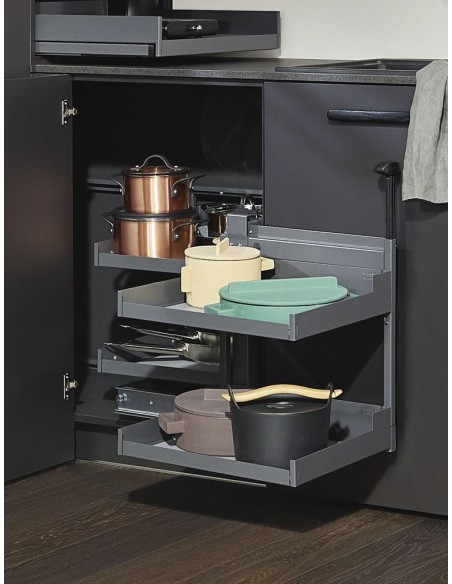 Peka Magic Corner Comfort LIRO 500mm Anthracite