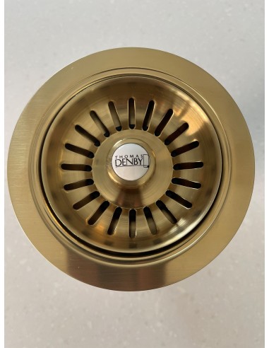 90mm Brushed Brass Waste Kit Thomas Denby Strainer 1.0/2.0 TD1WBB TD2WBB
