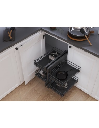 1000mm VS COR Flex Premea Lava Kitchen Corner Storage Vauth Sagel 54829424