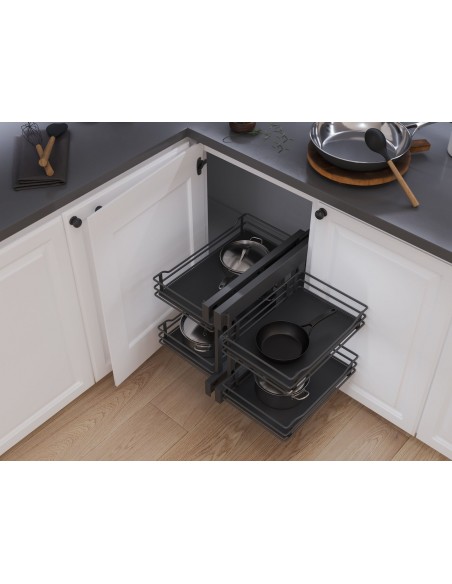 1000mm VS COR Flex Premea Lava Kitchen Corner Storage Vauth Sagel 54829424
