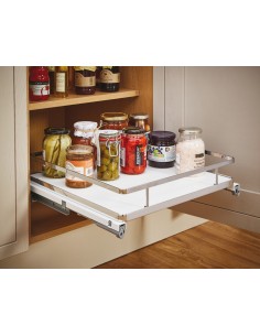 500mm Kitchen Internal Drawer Pull-Out Soft-Closing Single White Tray 54003705