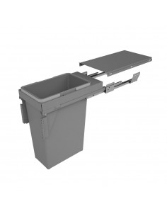 300mm Sige Waste Bin Single 35L Container Anthracite Soft Closing I520-510 2
