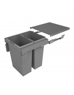 450mm Sige Kitchen Waste Bin Soft Closing Large 70L Double Containers I520-512 2